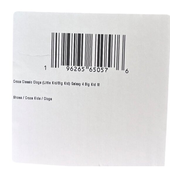 Crocs Kids Classic Clog in Galaxy Purple – Size 4 New with Tags - Picture 13 of 13